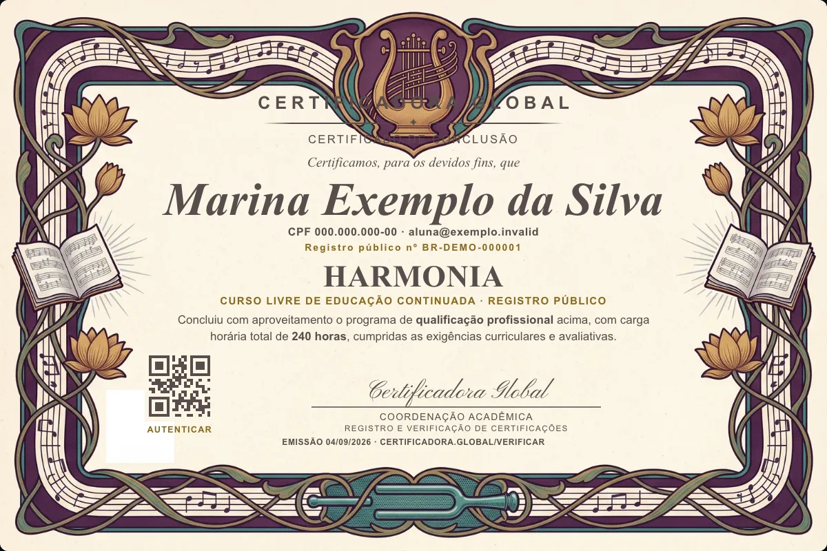 Capa do curso Harmonia