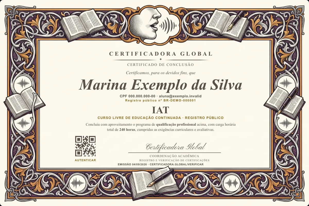 Capa do curso Iat