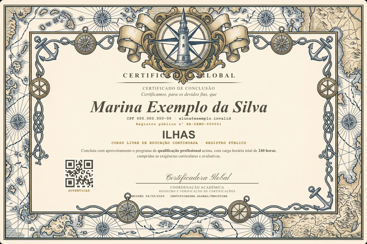 Capa do curso Ilhas
