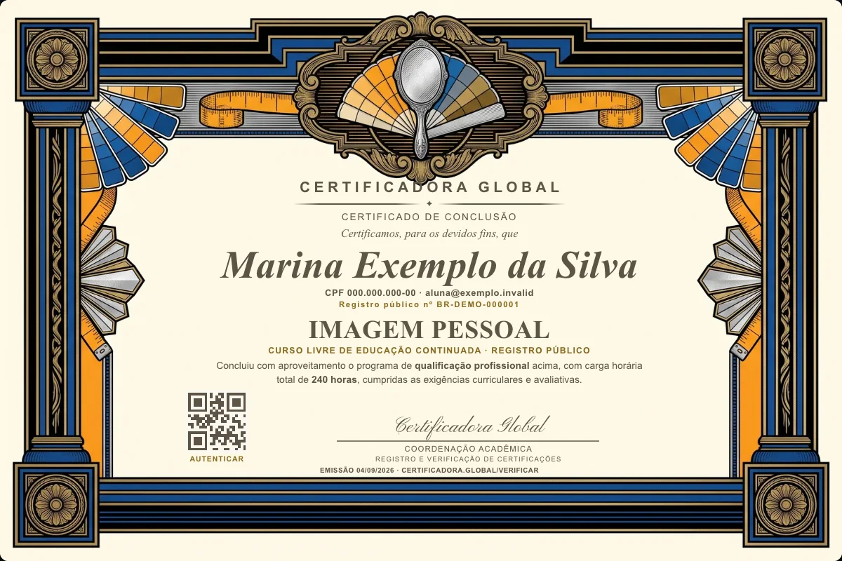 Capa do curso Imagem Pessoal