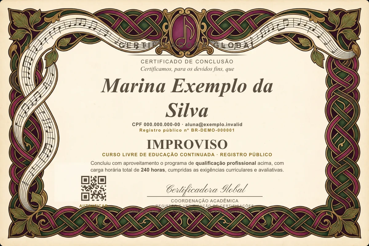 Capa do curso Improviso