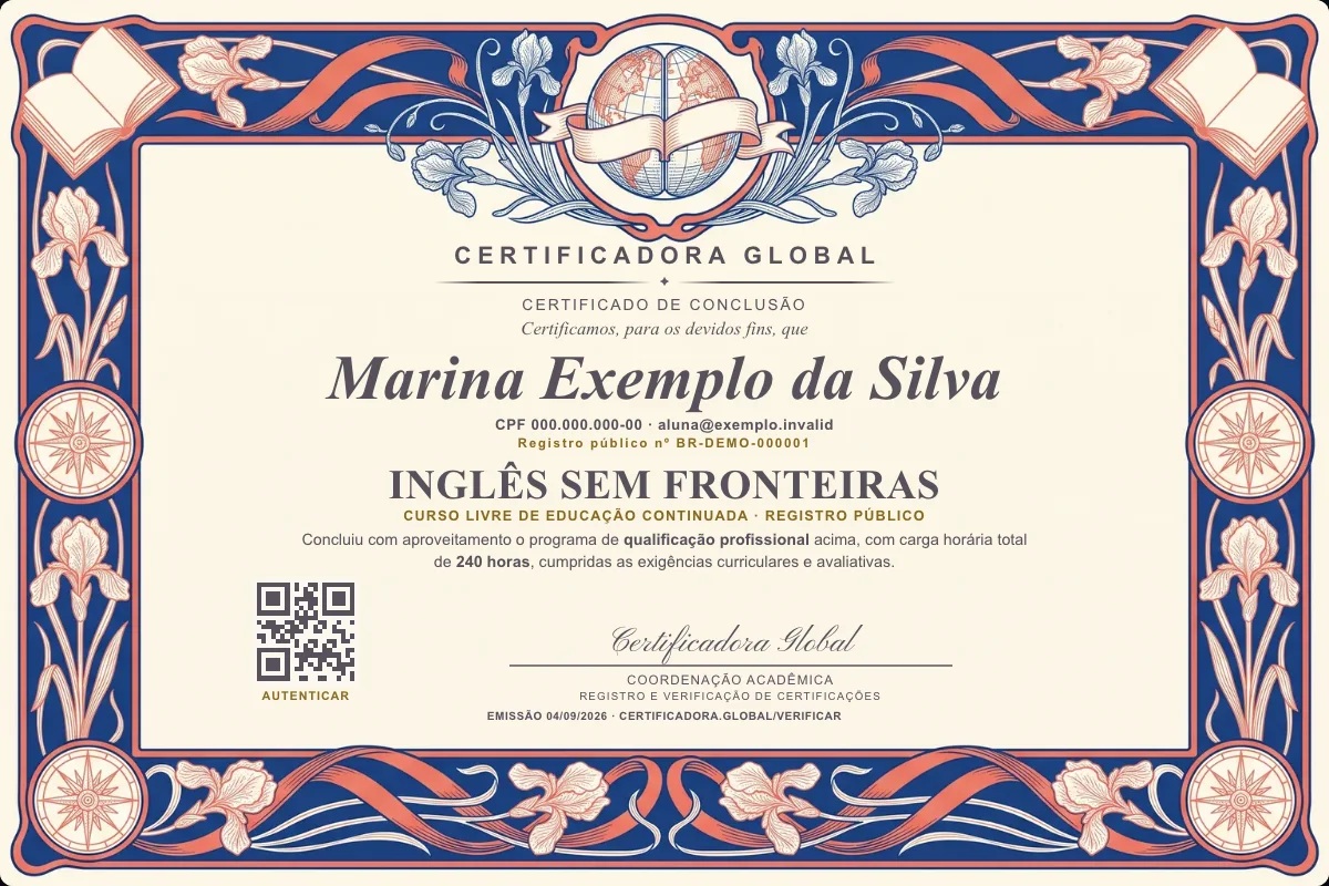 Capa do curso Inglês Sem Fronteiras