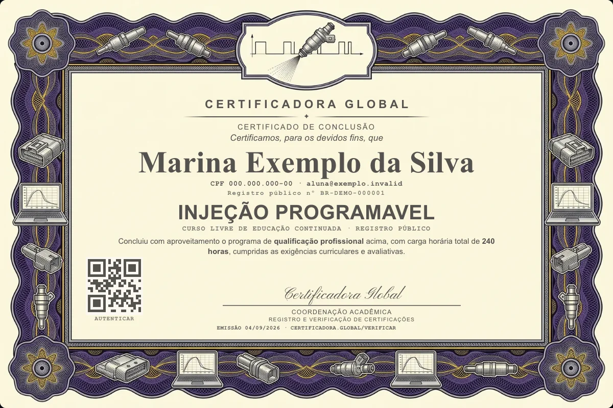 Capa do curso Injeção Programavel