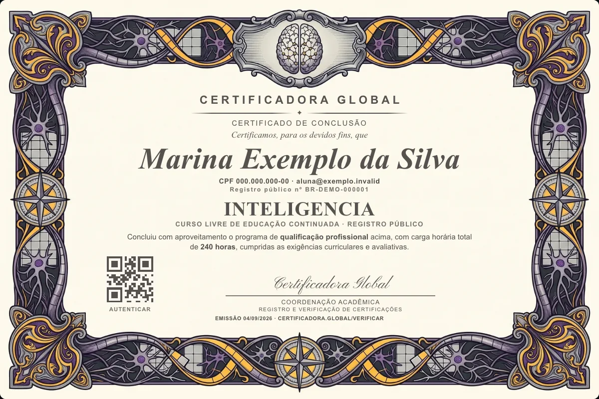 Capa do curso Inteligencia