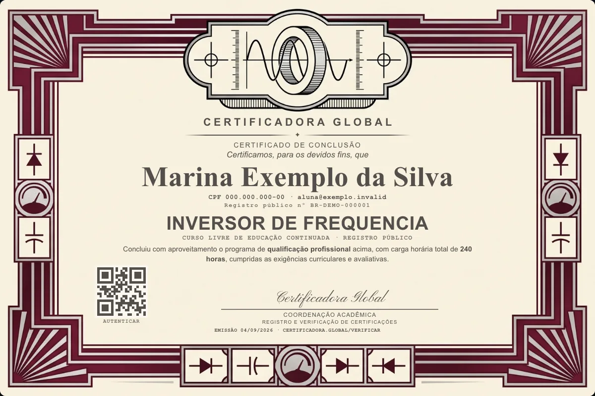 Capa do curso Inversor de Frequencia