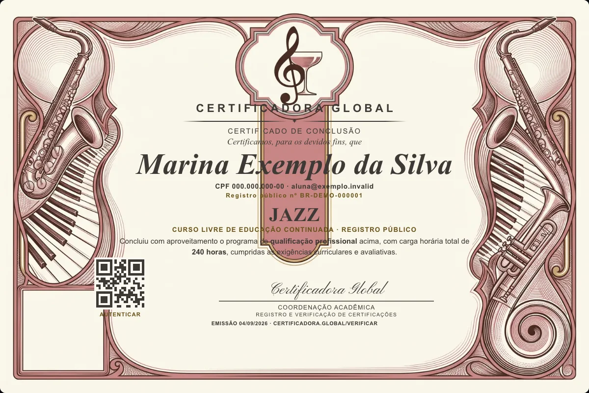 Capa do curso Jazz