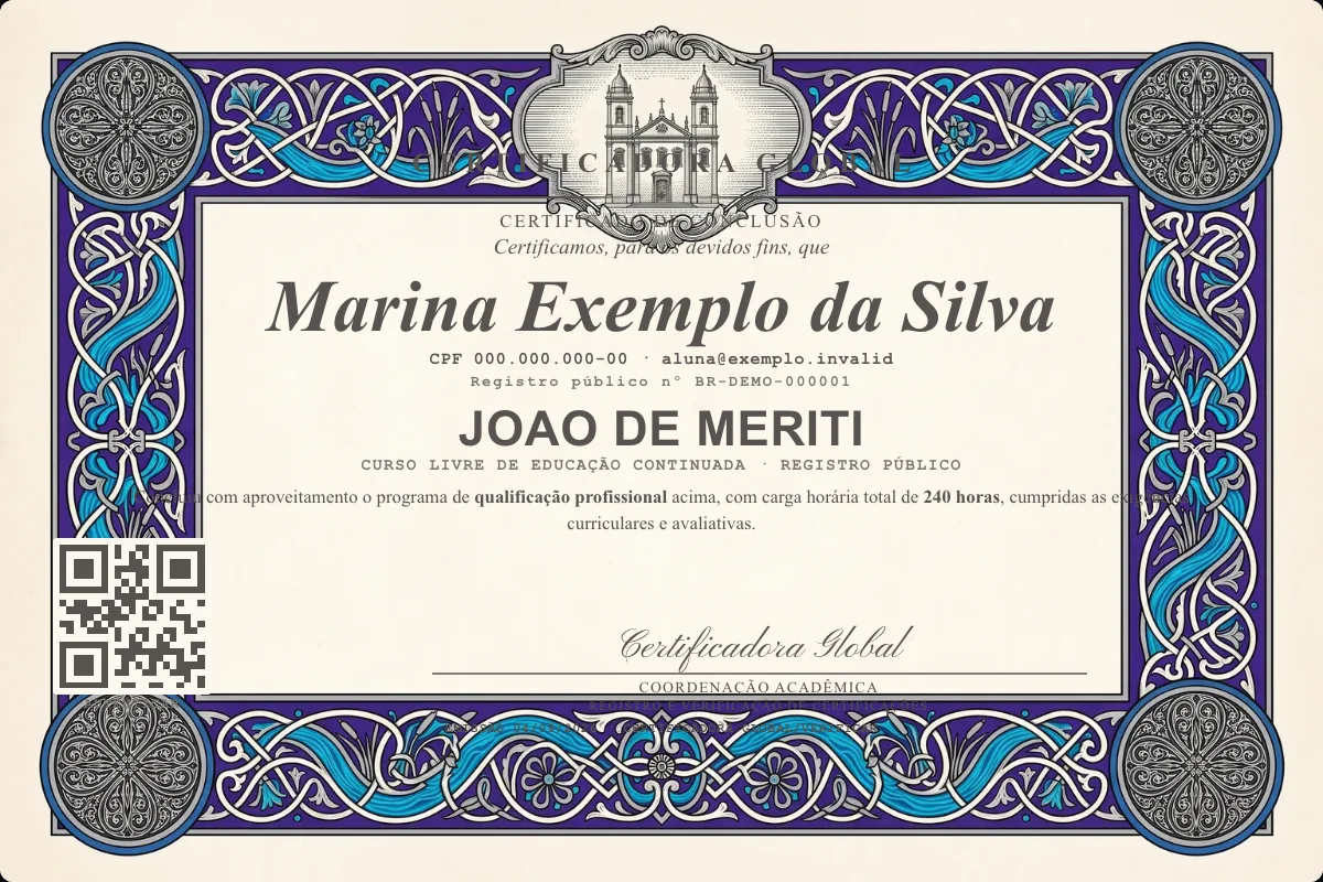 Capa do curso Joao de Meriti