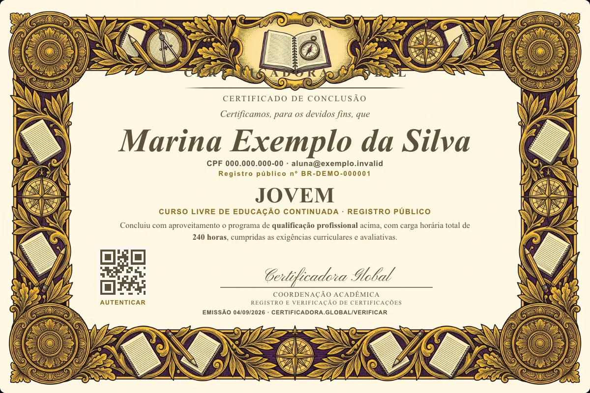 Capa do curso Jovem