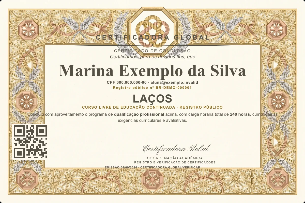 Capa do curso Laços