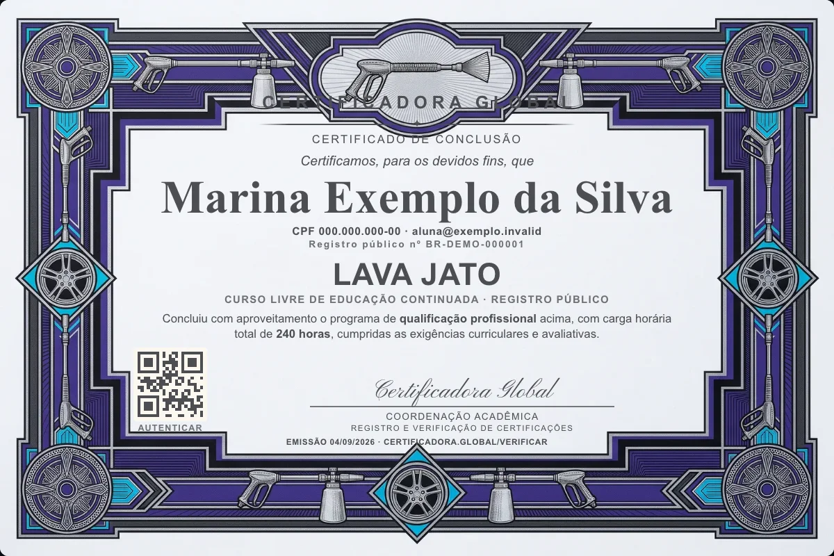 Capa do curso Lava Jato