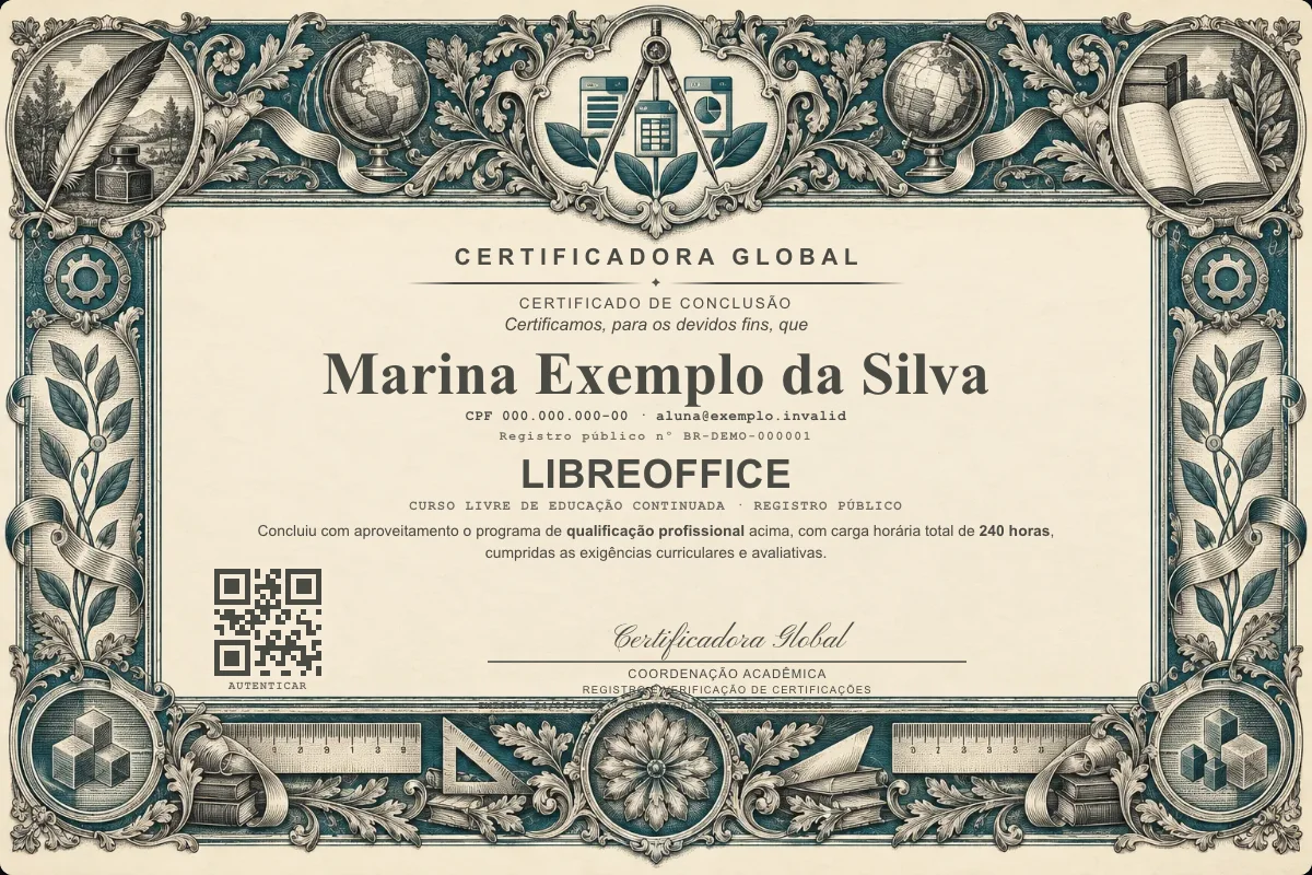 Capa do curso Libreoffice