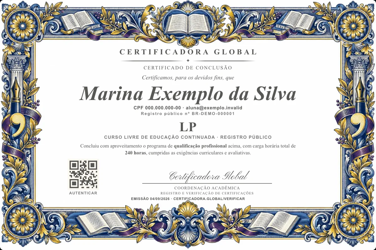 Capa do curso Lp