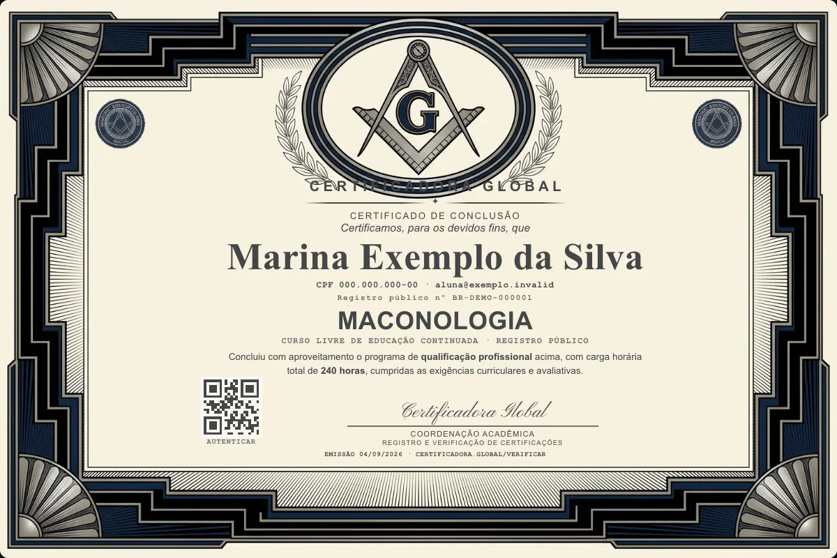 Capa do curso Maconologia