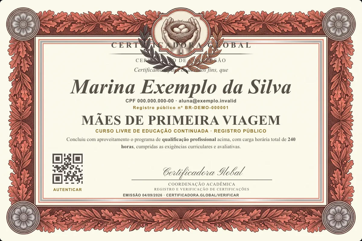 Capa do curso Mães de Primeira Viagem