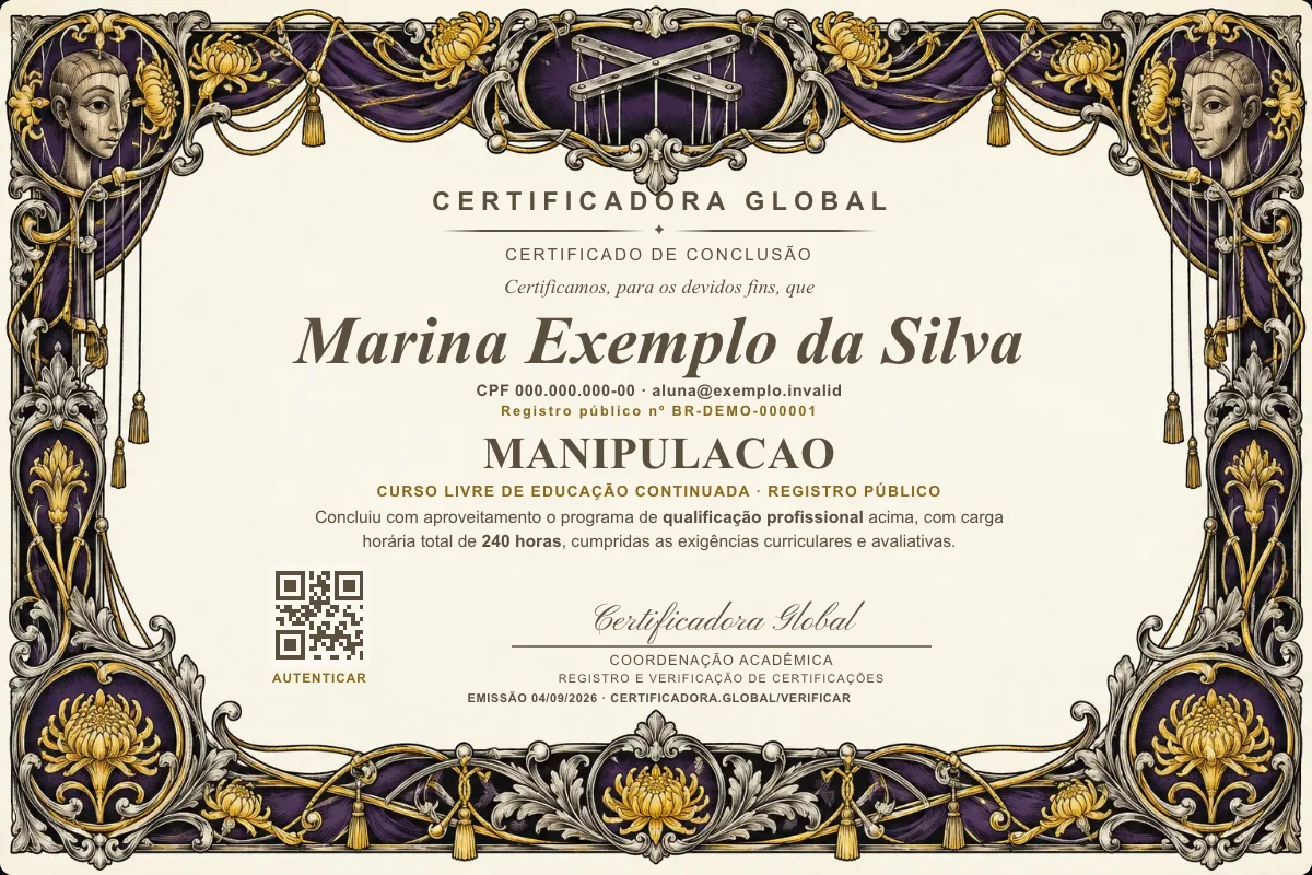 Capa do curso Manipulacao