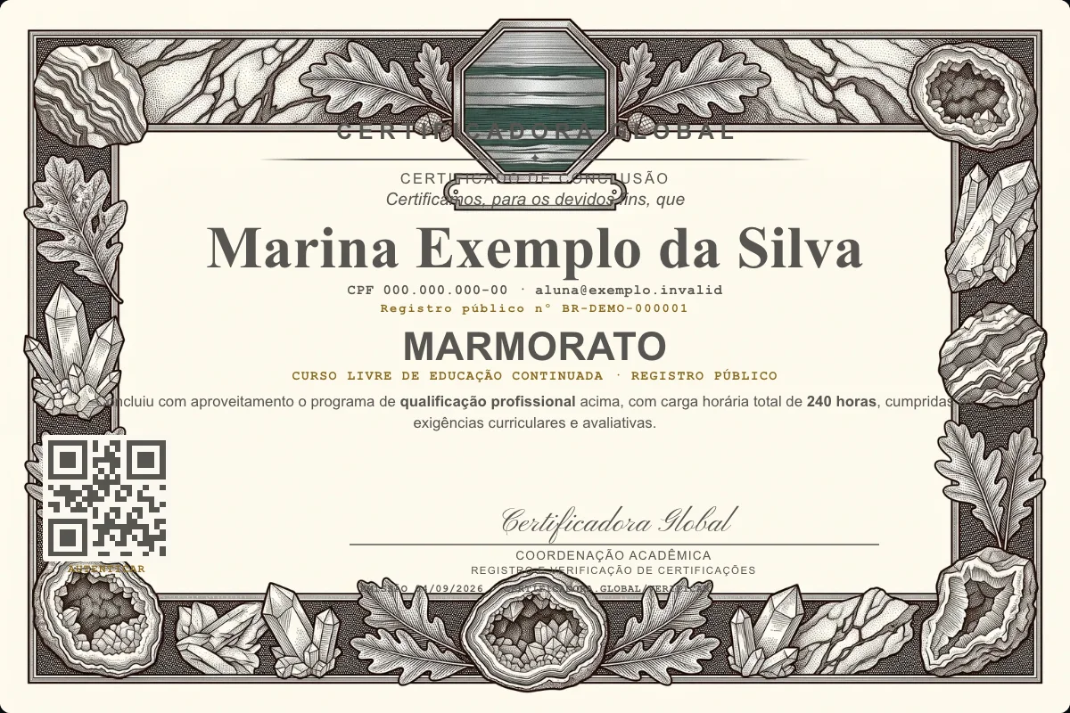 Capa do curso Marmorato