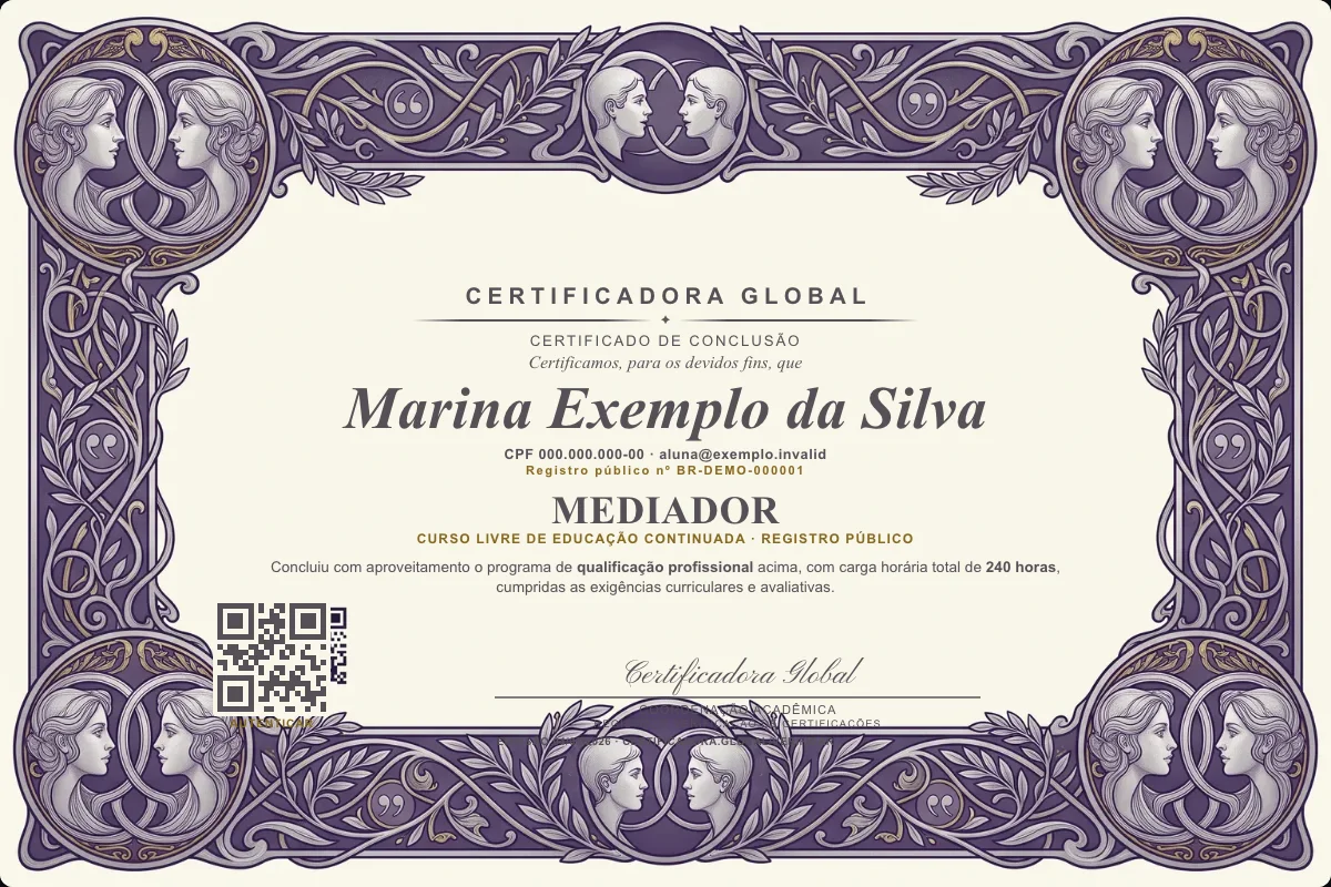 Capa do curso Mediador