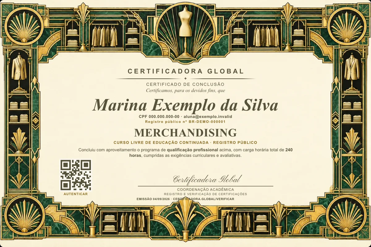 Capa do curso Merchandising