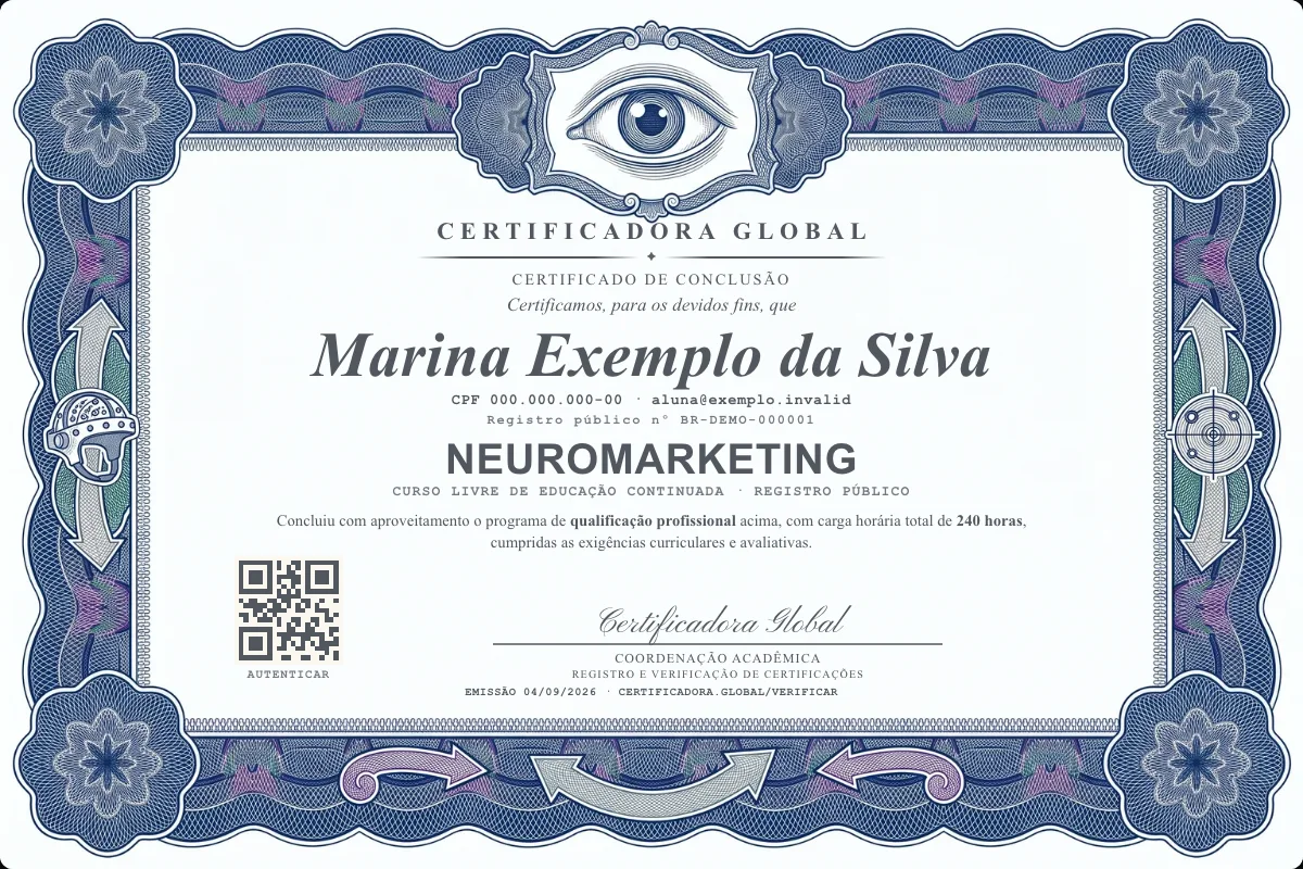Capa do curso Neuromarketing