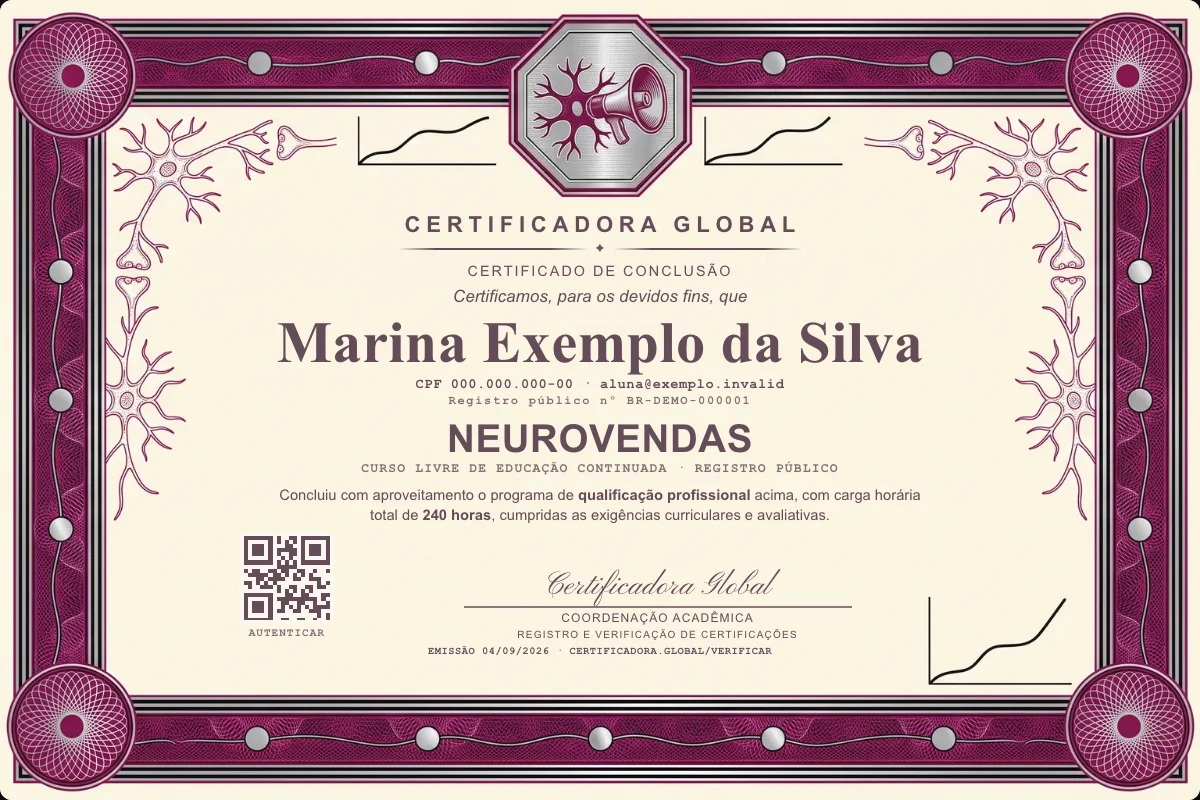 Capa do curso Neurovendas