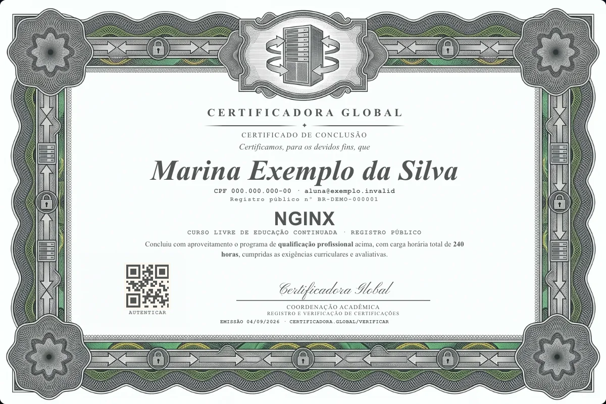 Capa do curso Nginx