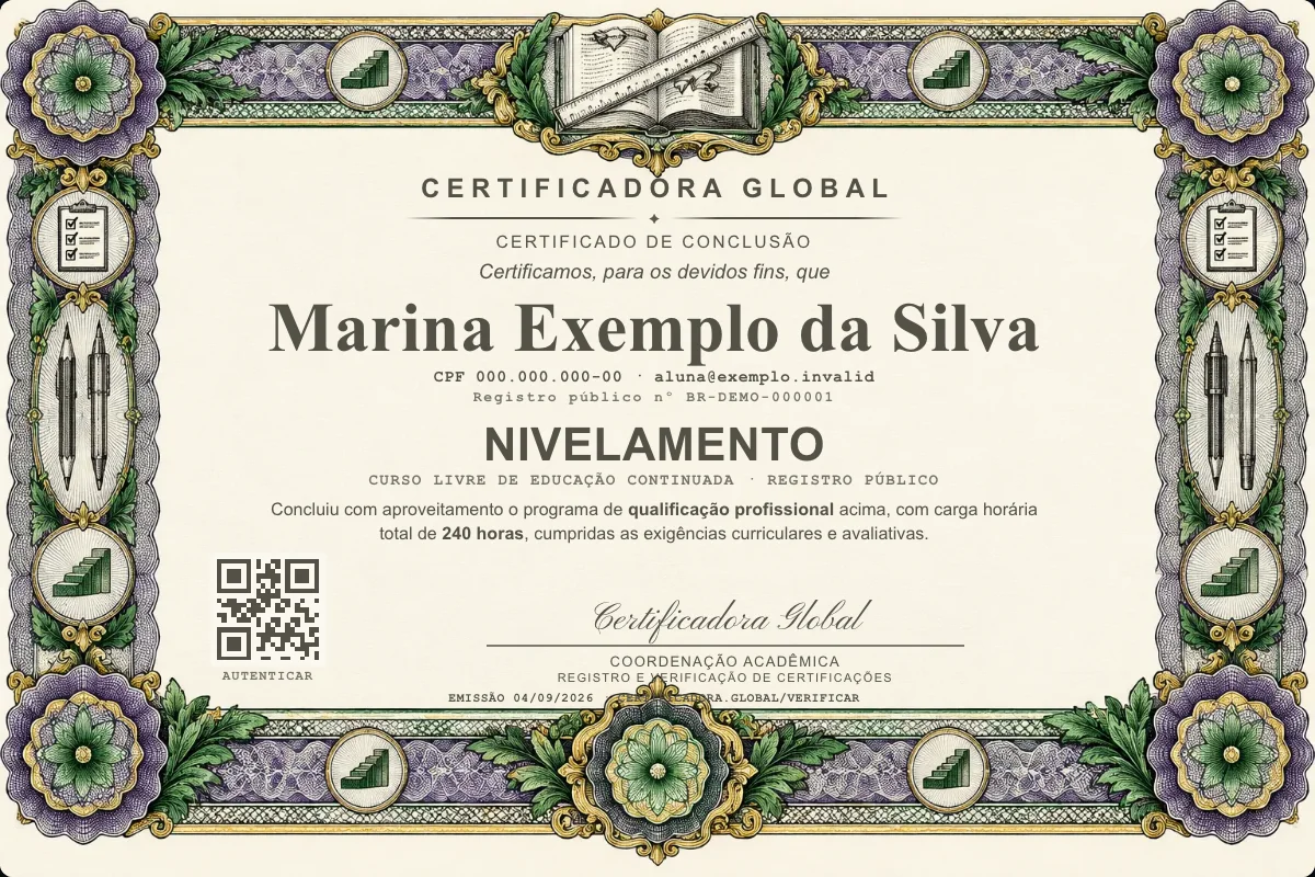 Capa do curso Nivelamento