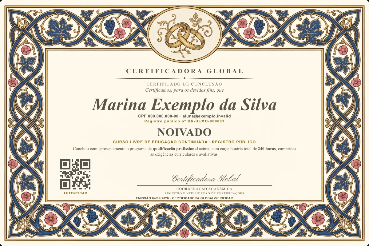 Capa do curso Noivado