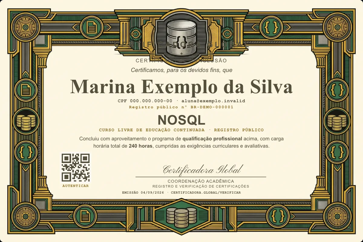 Capa do curso Nosql