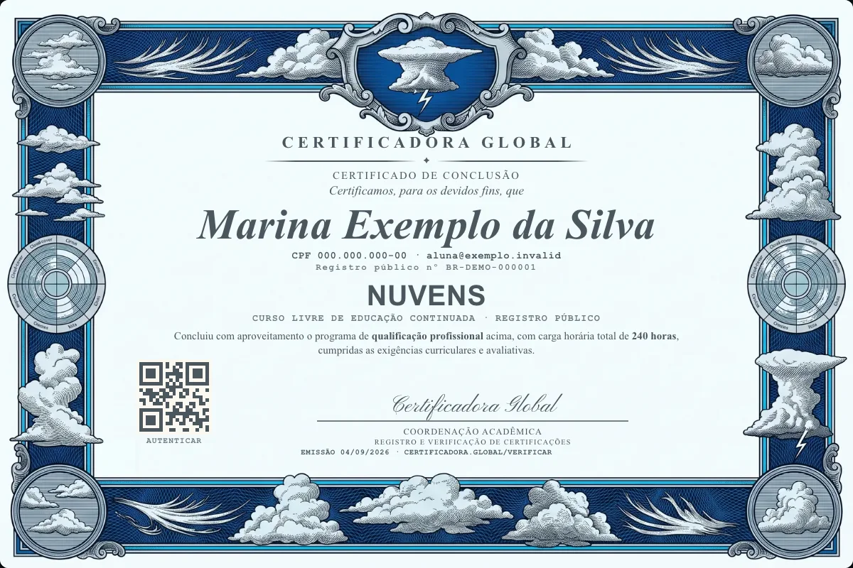 Capa do curso Nuvens