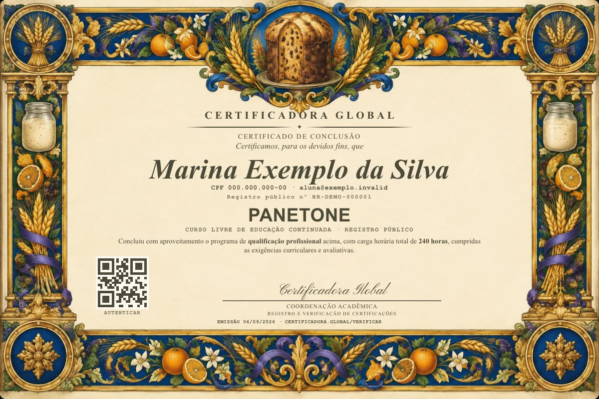 Capa do curso Panetone