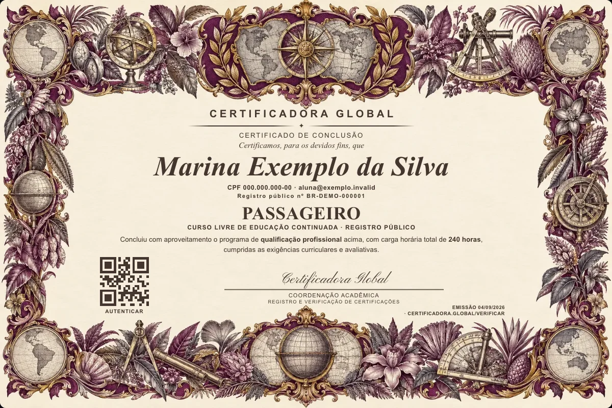 Capa do curso Passageiro