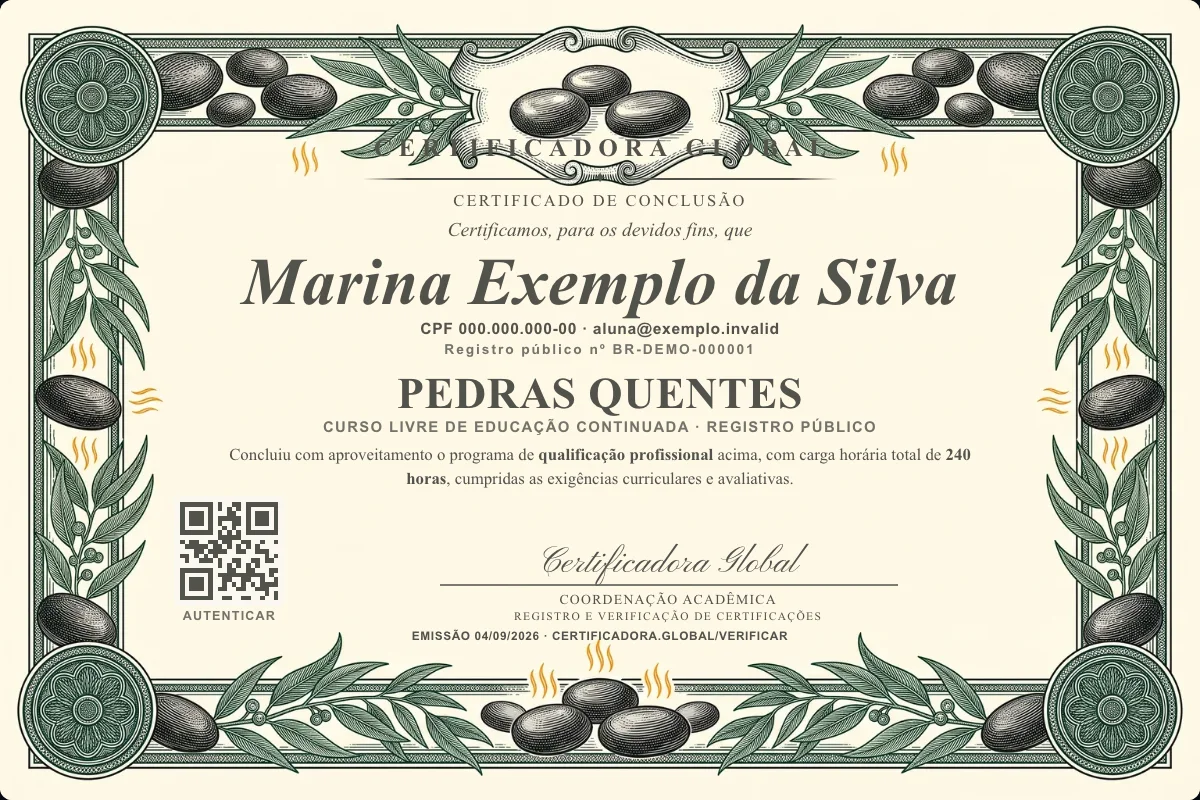 Capa do curso Pedras Quentes