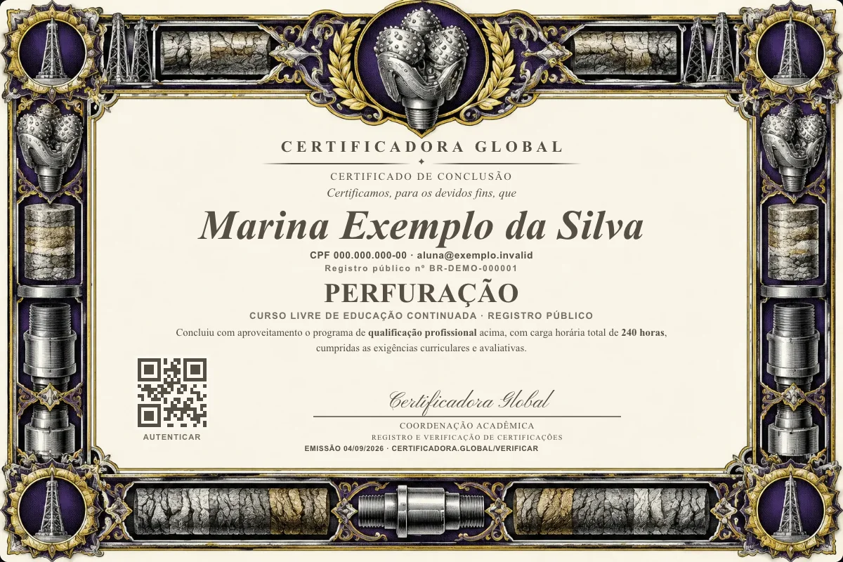 Capa do curso Perfuração