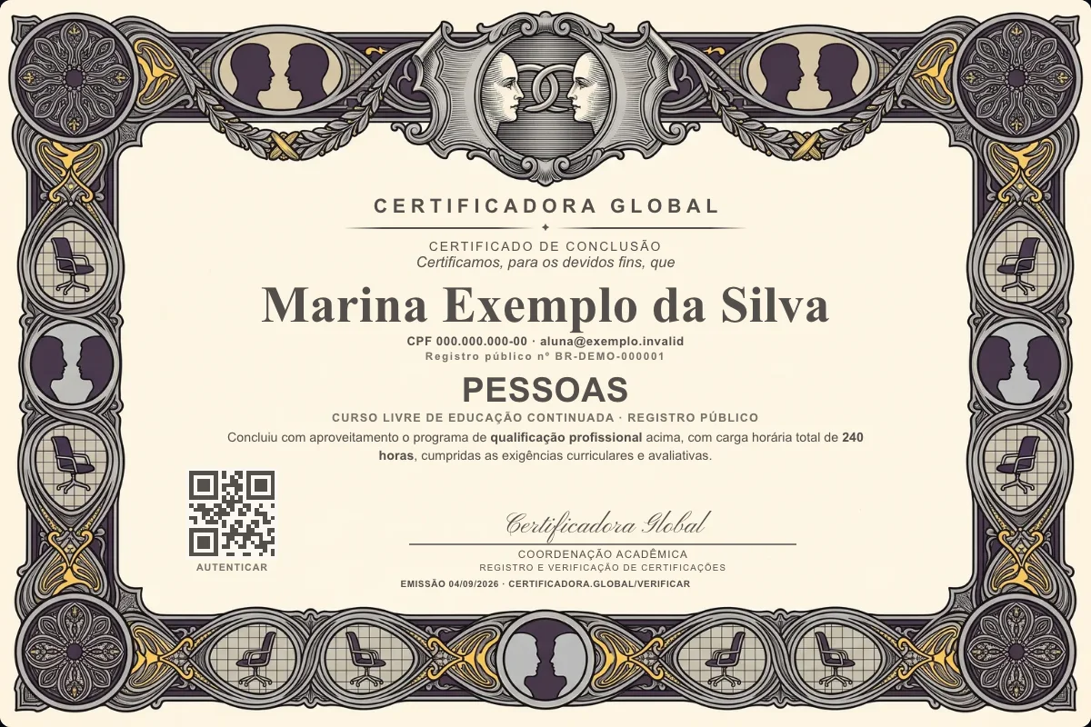 Capa do curso Pessoas