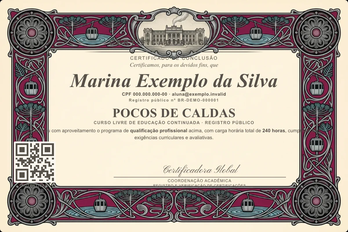 Capa do curso Pocos de Caldas