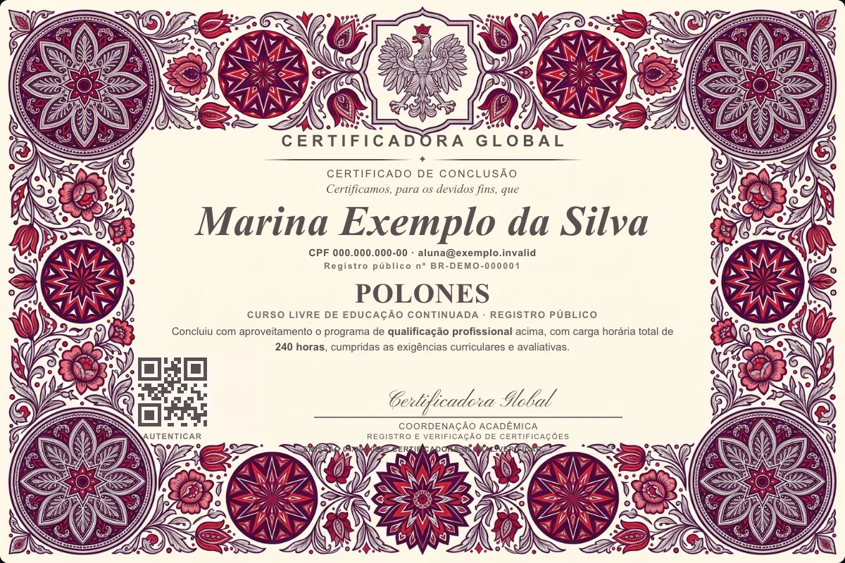 Capa do curso Polones