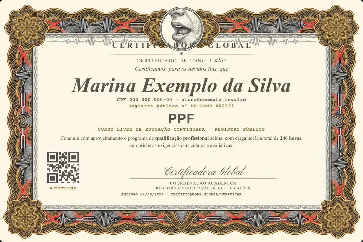Capa do curso Ppf