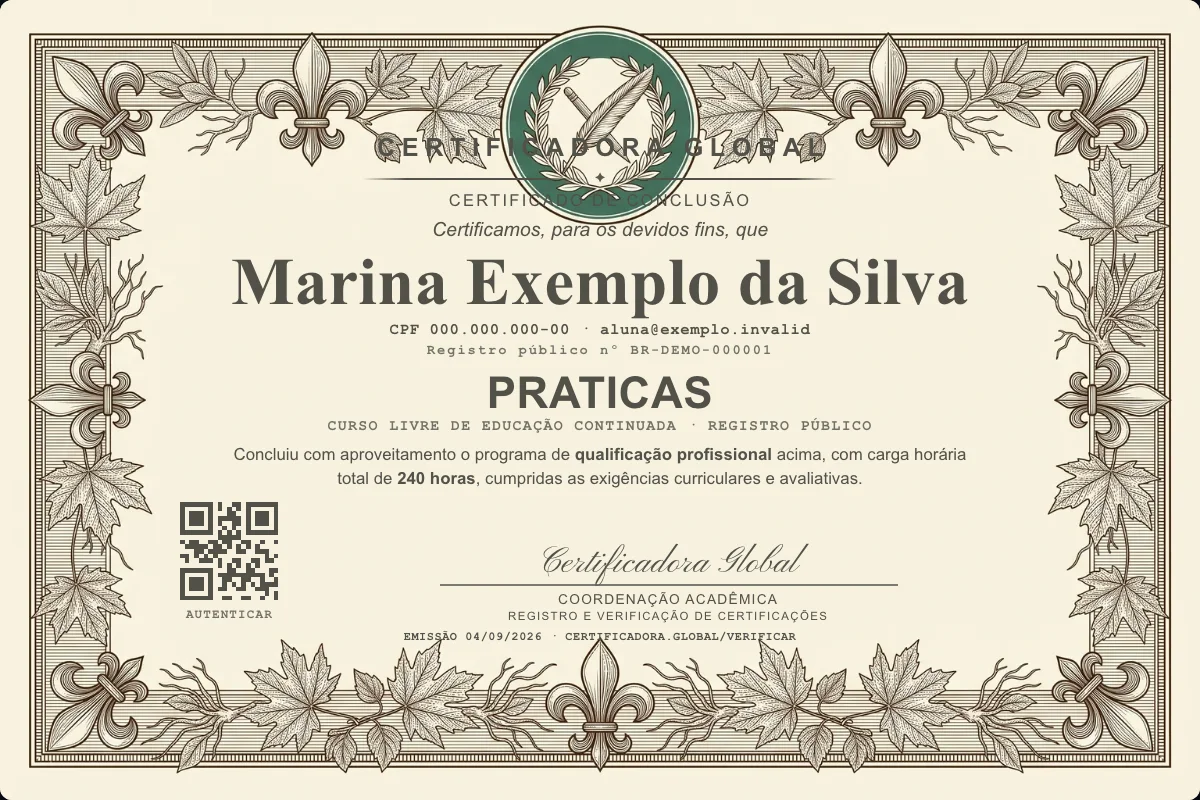 Capa do curso Praticas