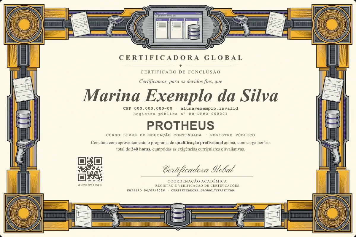 Capa do curso Protheus