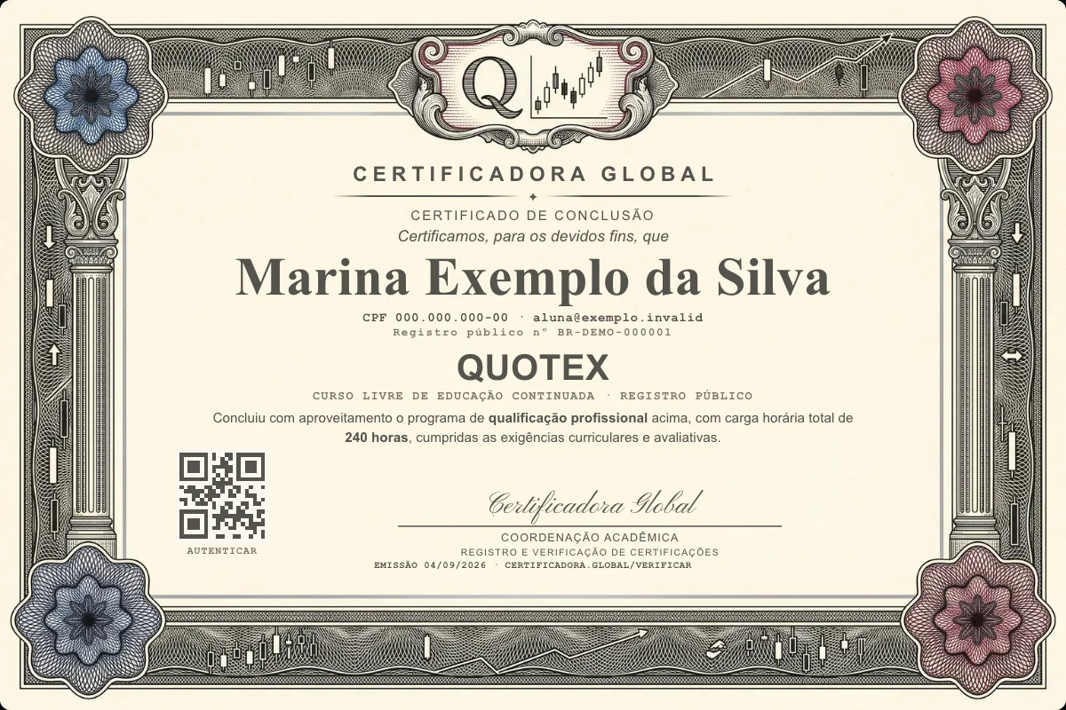 Capa do curso Quotex