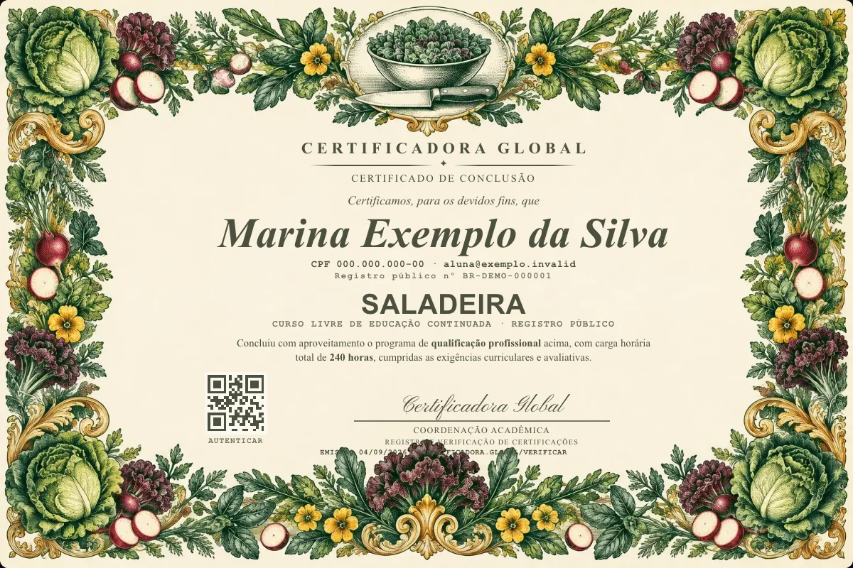 Capa do curso Saladeira