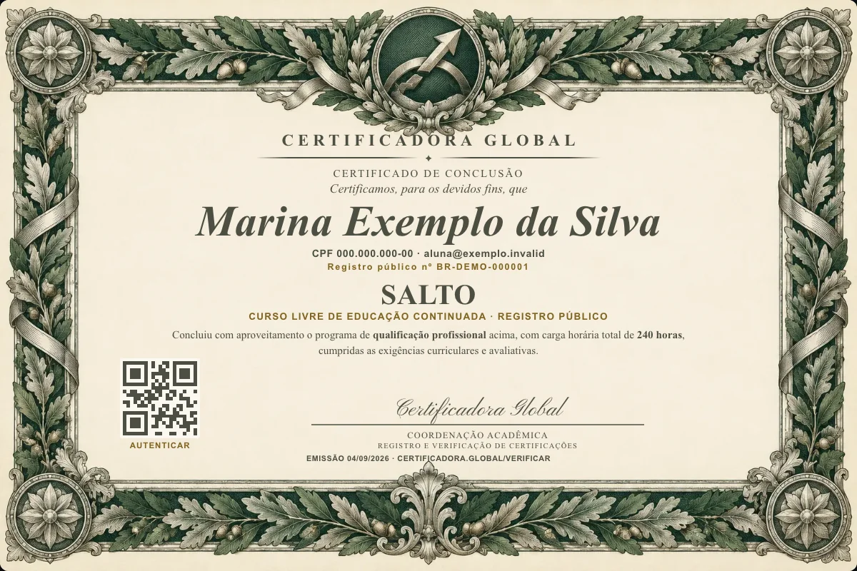 Capa do curso Salto