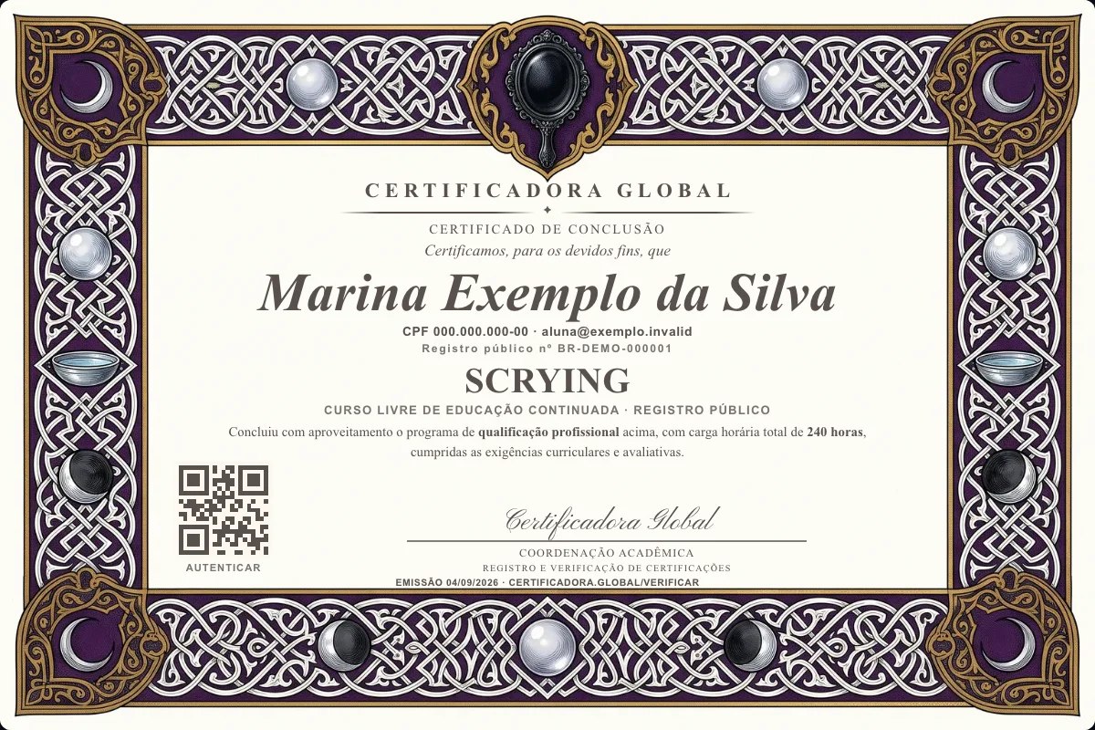 Capa do curso Scrying