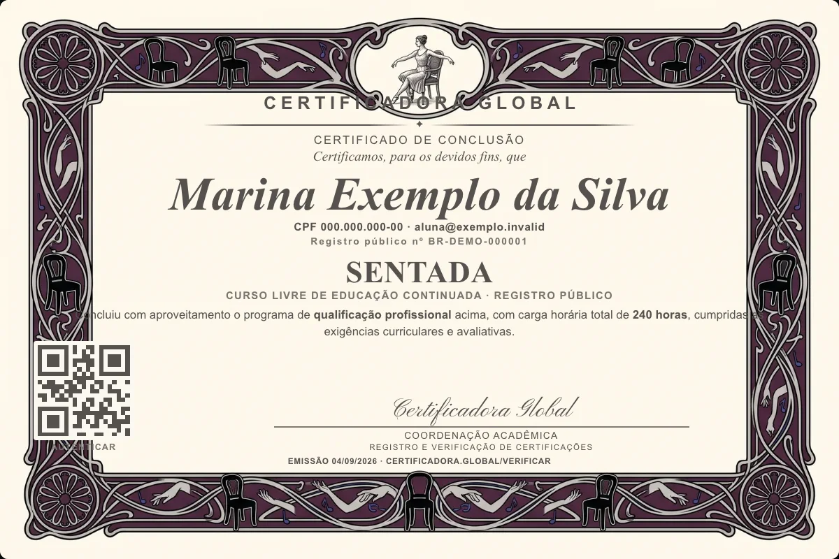 Capa do curso Sentada