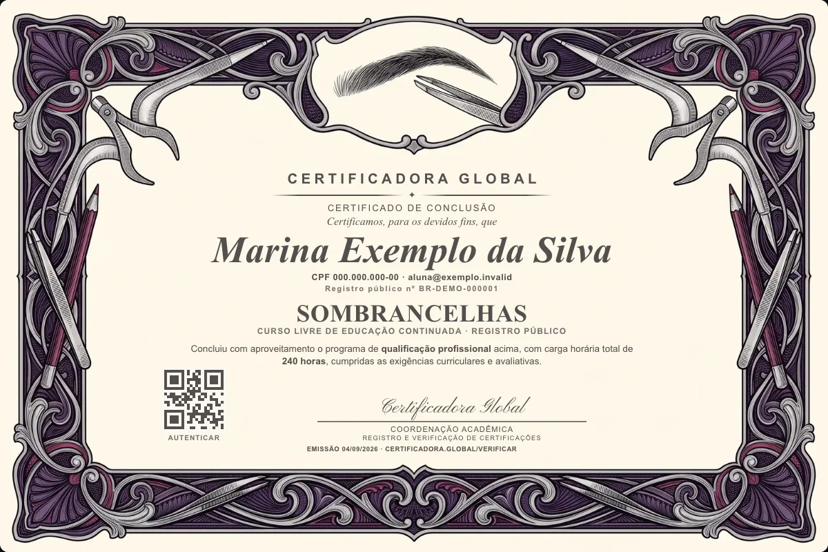 Capa do curso Sombrancelhas