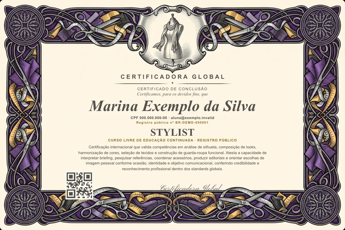 Capa do curso Stylist