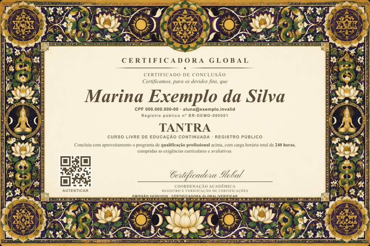 Capa do curso Tantra