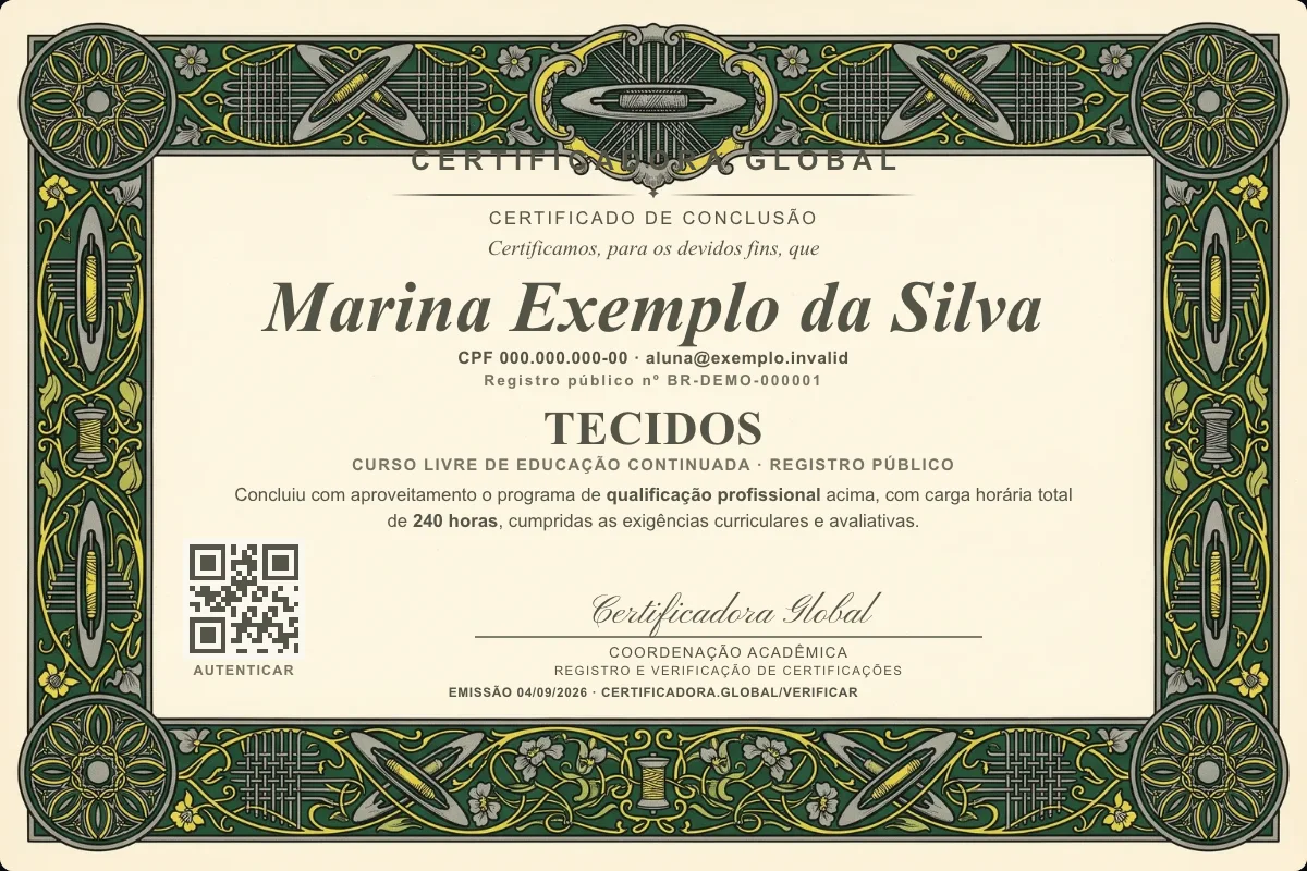 Capa do curso Tecidos