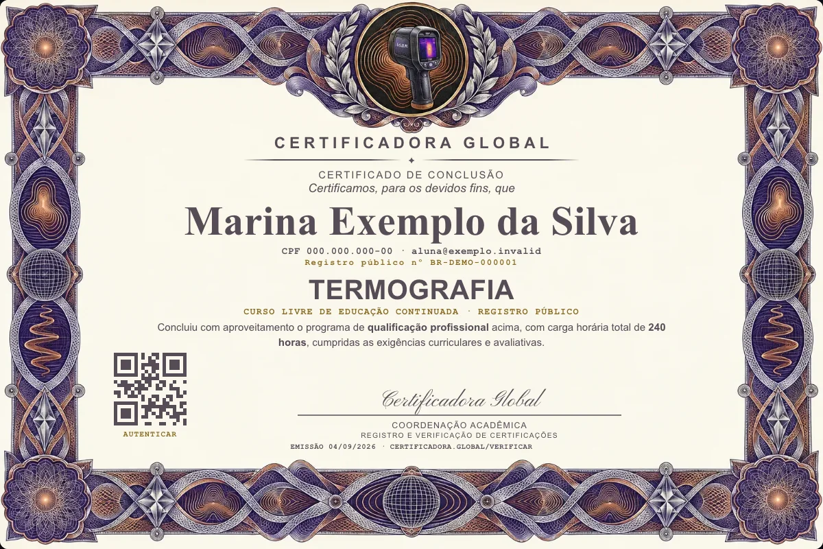 Capa do curso Termografia
