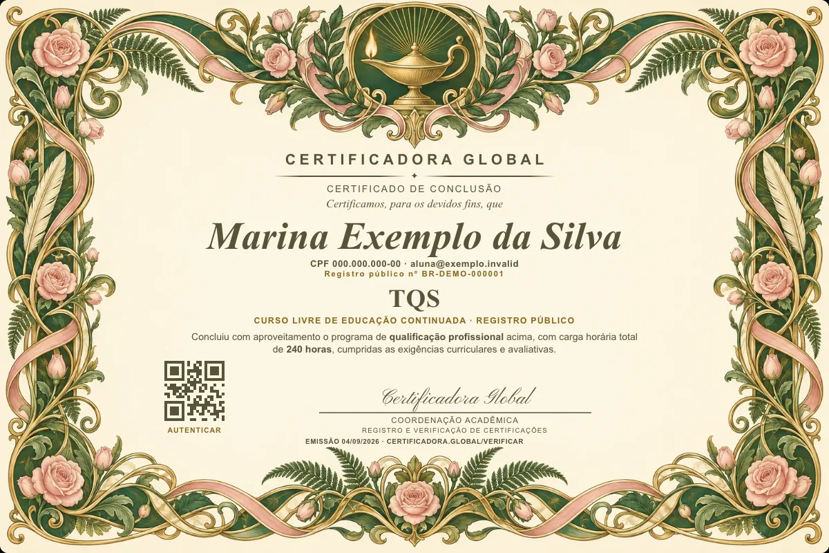 Capa do curso Tqs